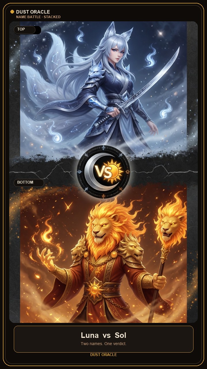 Name Battle: Luna vs Sol